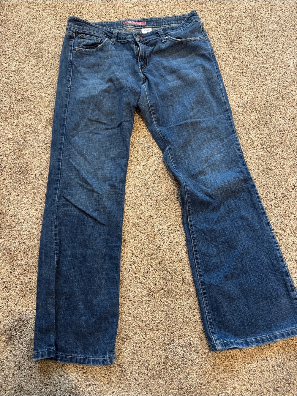 Levi's Women’s Y2K Blue Denim Too Superlow 524 Bootcut Jeans size 13M